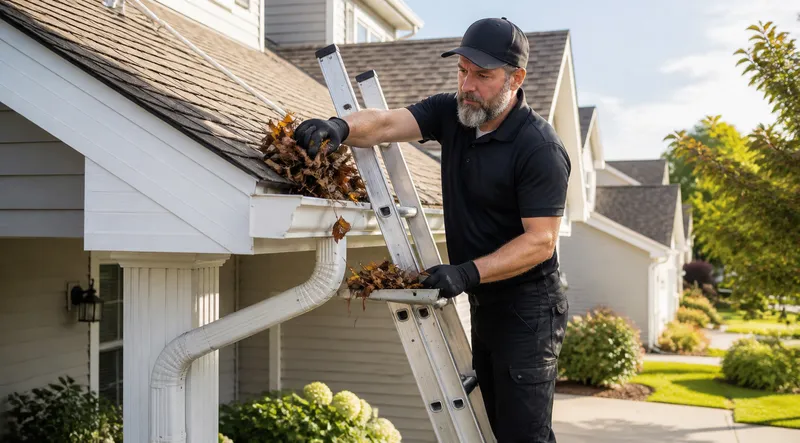 Professional gutter cleaning